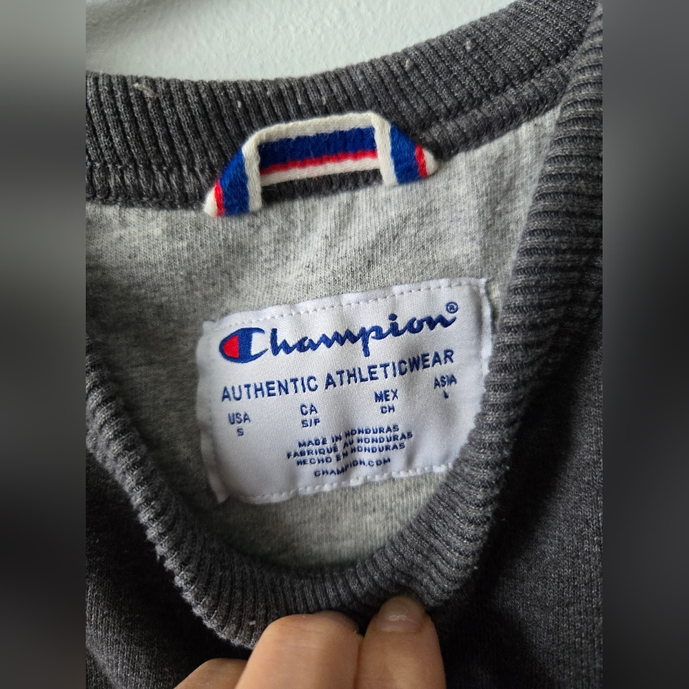 Champion Dark Gray Pullover Small - image 4
